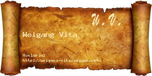 Weigang Vita névjegykártya